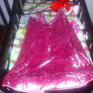 Pink velvet lingerie